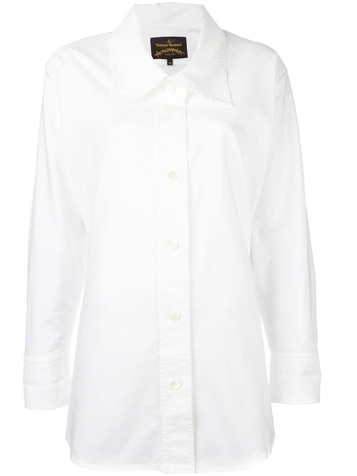 Vivienne Westwood Anglomania Loose-fit Shirt, Women's, Size: 40, White, Cotton