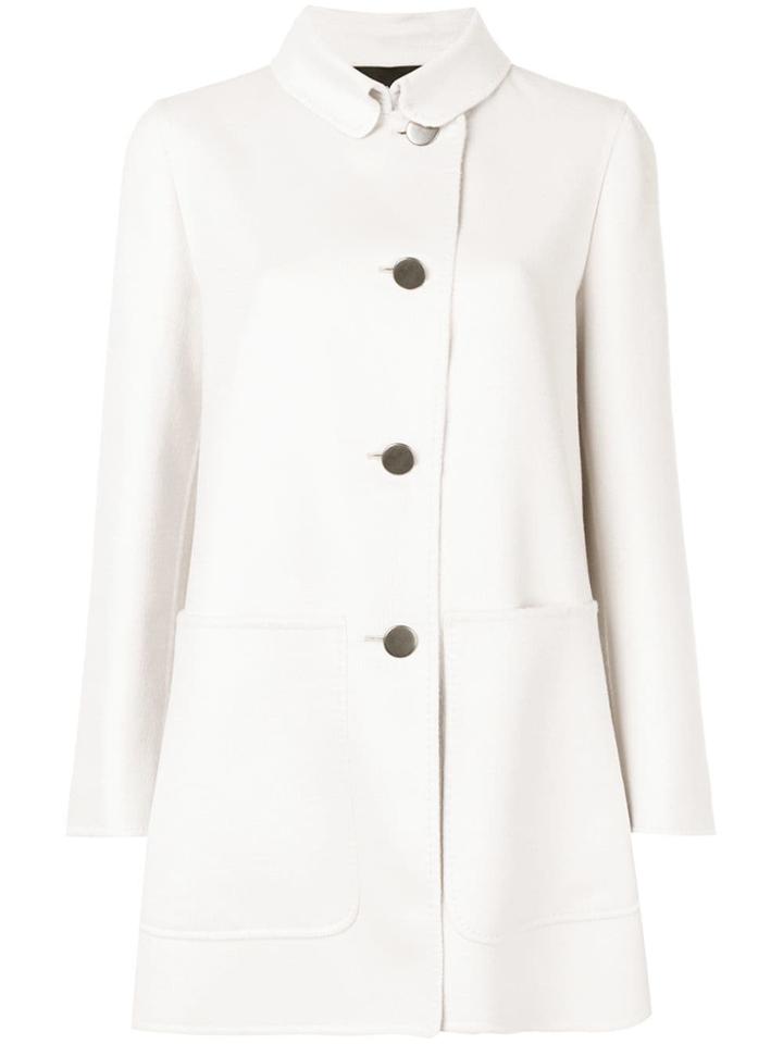 Giorgio Armani Collar Coat - Nude & Neutrals