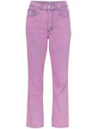 Ashley Williams Ashley Acid Wash Cropped Jeans - Purple