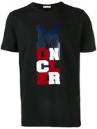 Moncler Graphic Logo Print T-shirt - Black