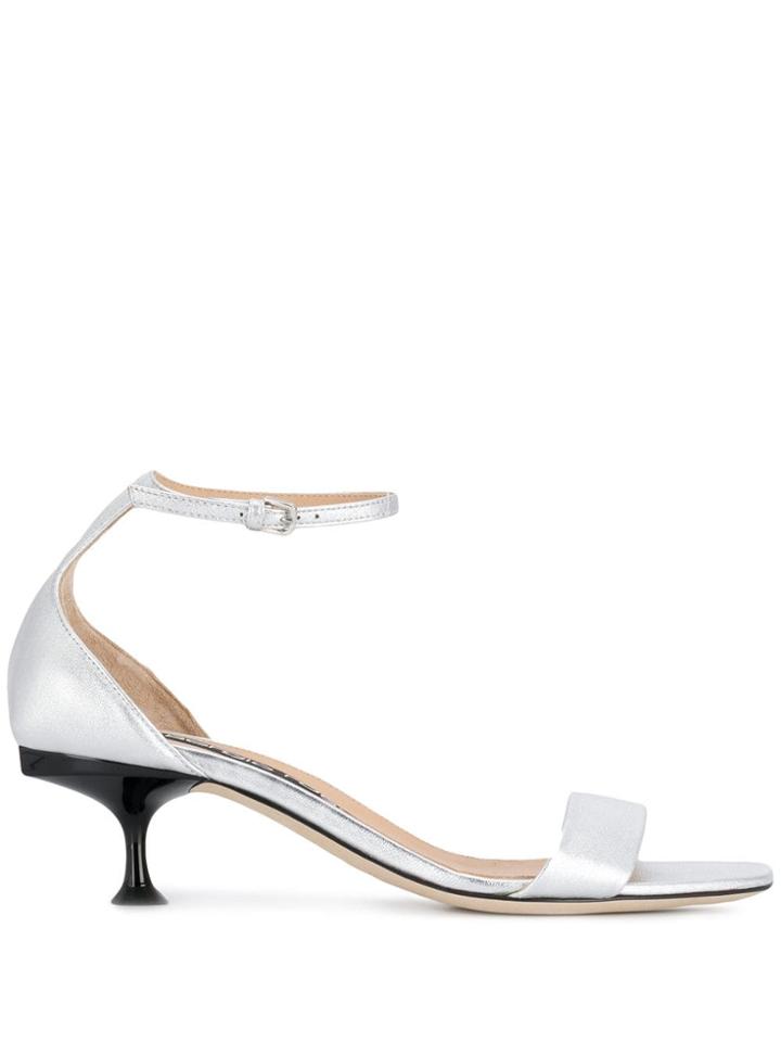 Sergio Rossi Milano Sandals - Silver