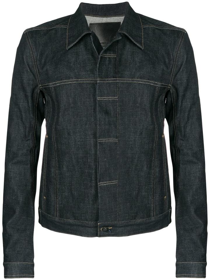 Rick Owens Drkshdw Short Denim Jacket - Blue