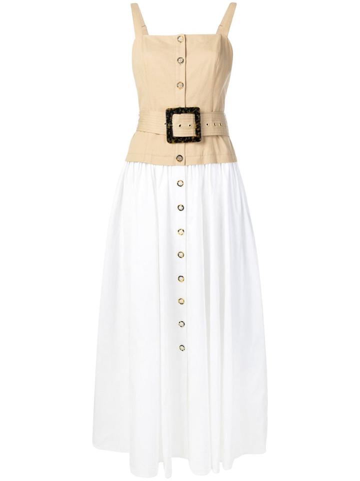 Staud Marina Midi Dress - Brown