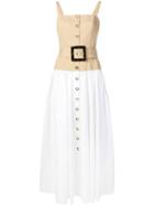 Staud Marina Midi Dress - Brown