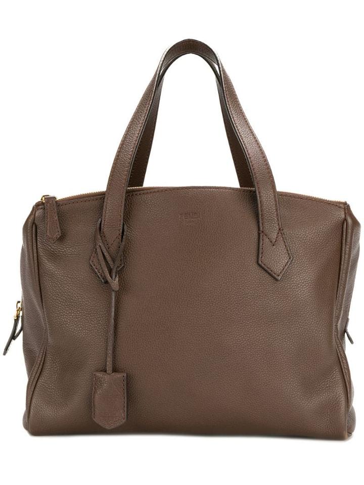 Fendi Pre-owned Zipped Tote - Brown
