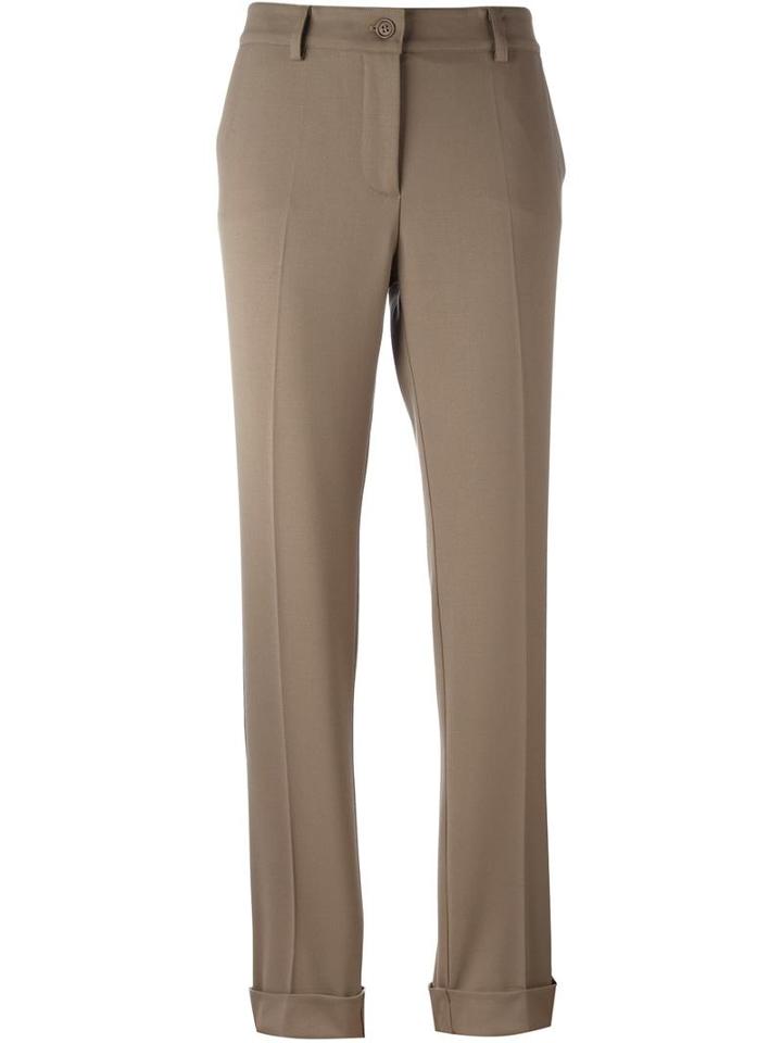 P.a.r.o.s.h. 'lily' Tapered Trousers, Women's, Size: Xl, Nude/neutrals, Spandex/elastane/virgin Wool
