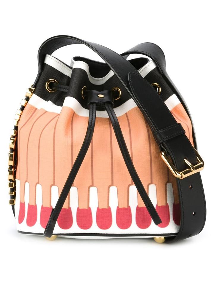 Moschino 'it's Lit' Matchstick Bucket Shoulder Bag