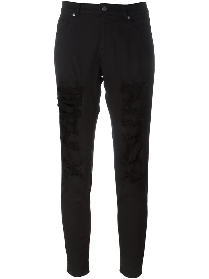 Gaelle Bonheur 5 Tasche Skinny Jeans, Women's, Size: 30, Black, Cotton/spandex/elastane