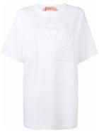 No21 - Oversize Logo T-shirt - Women - Cotton - One Size, Women's, White, Cotton