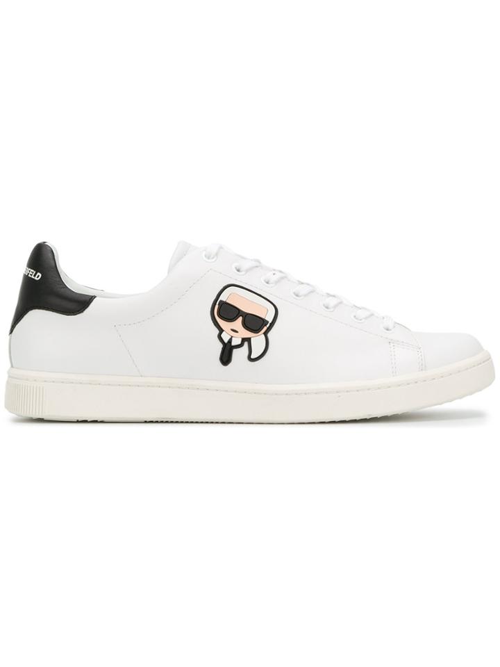 Karl Lagerfeld Kourt Karl Ikonik Sneakers - White