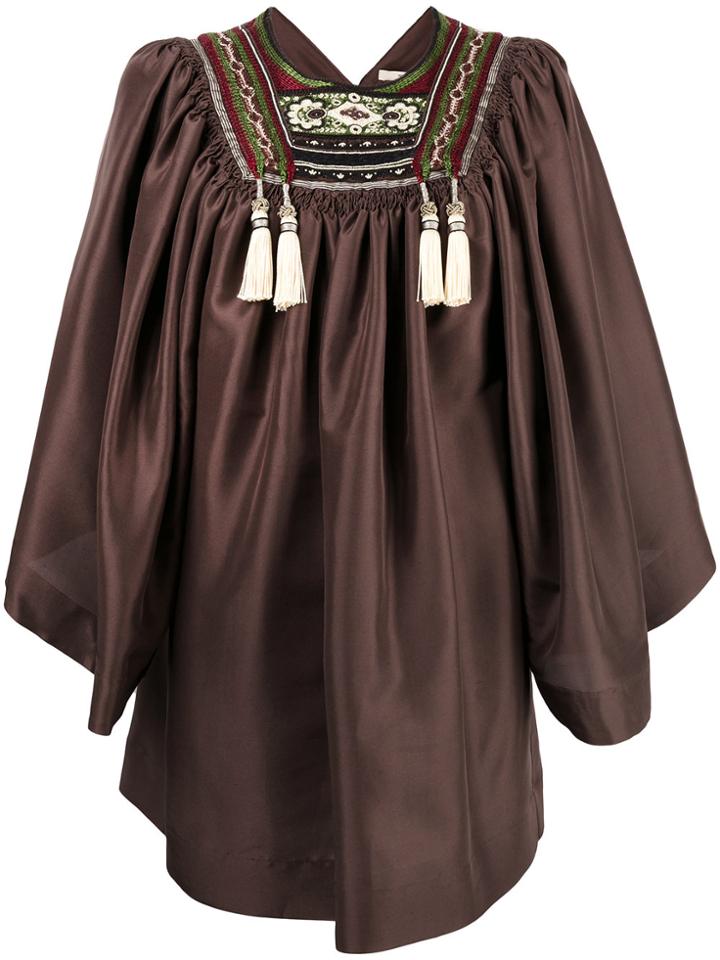 Etro Embroidered Blouse - Brown