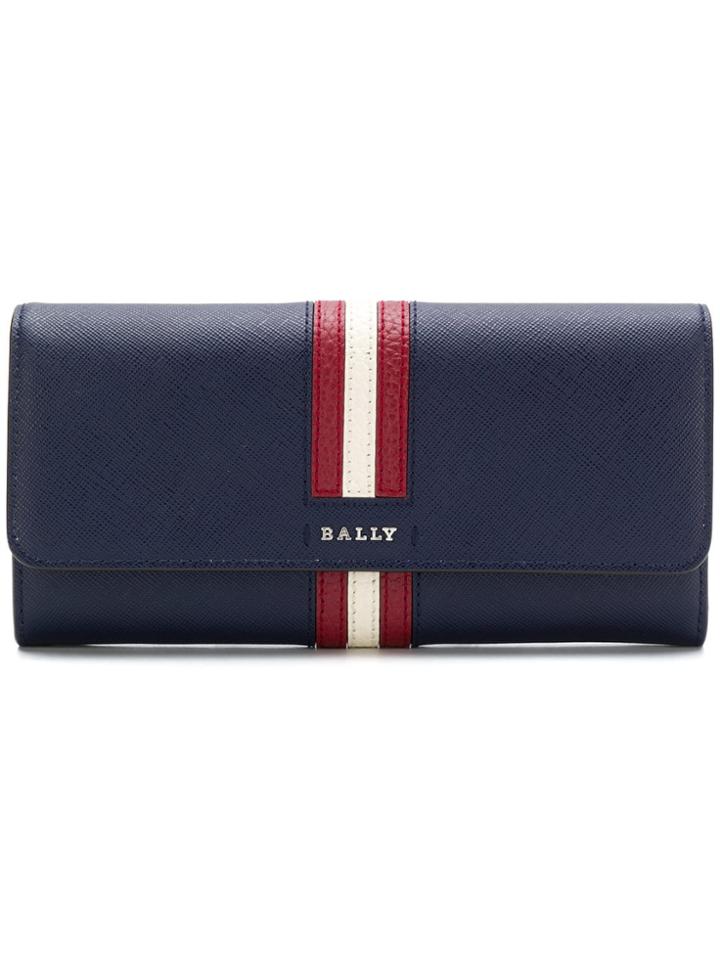 Bally Striped Square Purse - Blue