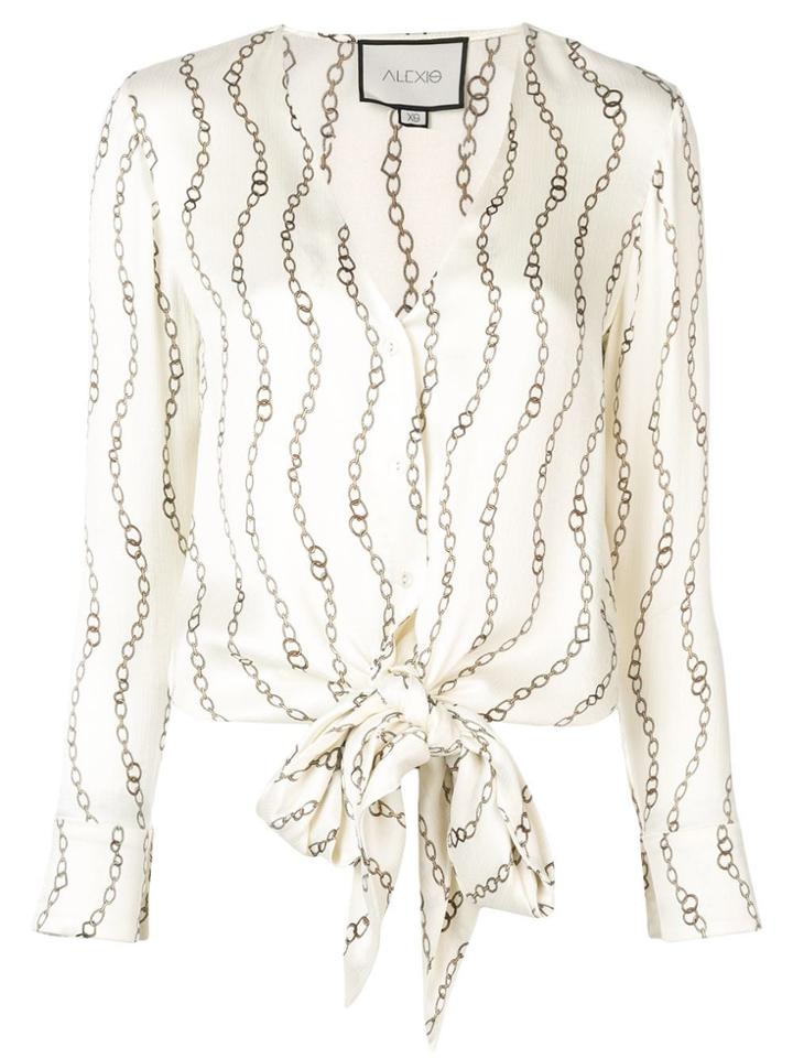 Alexis Patterned Blouse - Neutrals