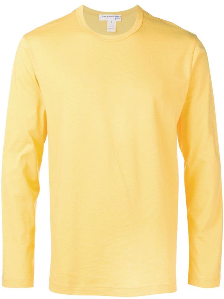 Comme Des Garçons Shirt Boys Logo Print Jumper - Yellow