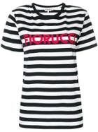 Fiorucci Striped Logo T-shirt - White