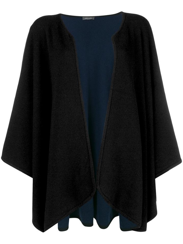 Philo-sofie Flared Draped Cardigan - Black