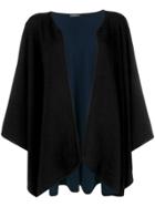 Philo-sofie Flared Draped Cardigan - Black