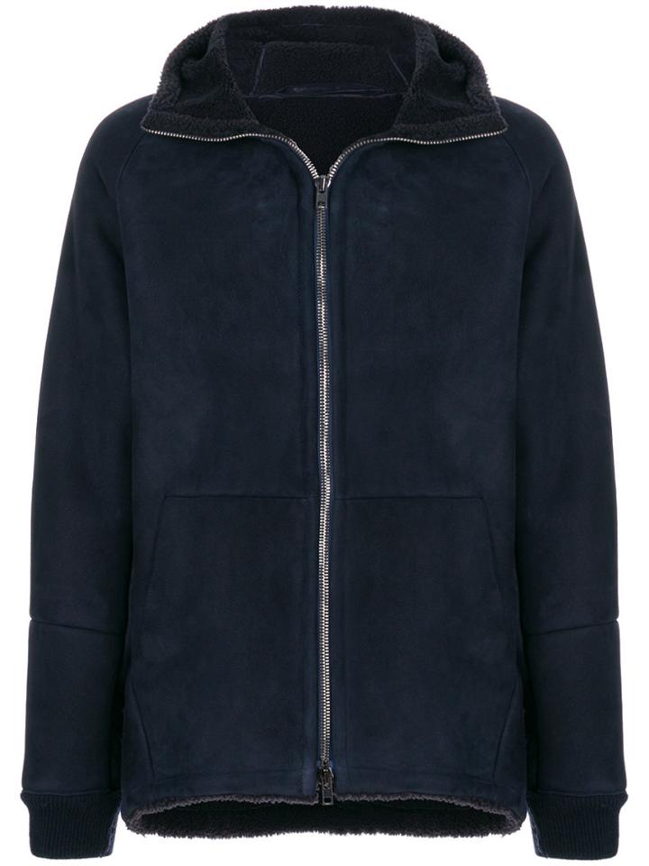 Salvatore Santoro Zipped Biker Jacket - Blue