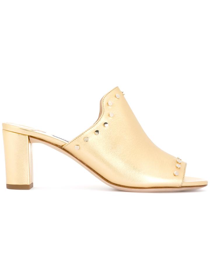 Jimmy Choo Myla 65mm Mules - Metallic