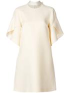 Fendi Collar-detail Flared Dress - Neutrals