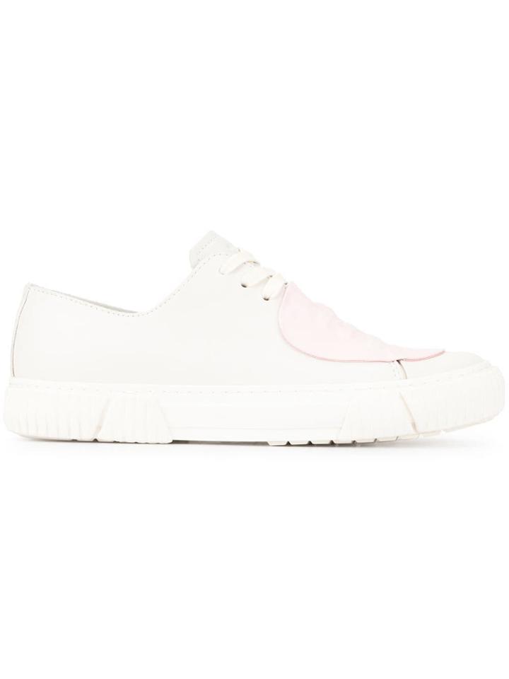 Both Contrast Toe Sneakers - White