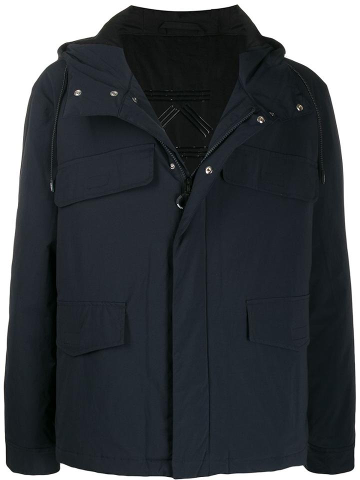 Kenzo Zip Up Hooded Jacket - Blue