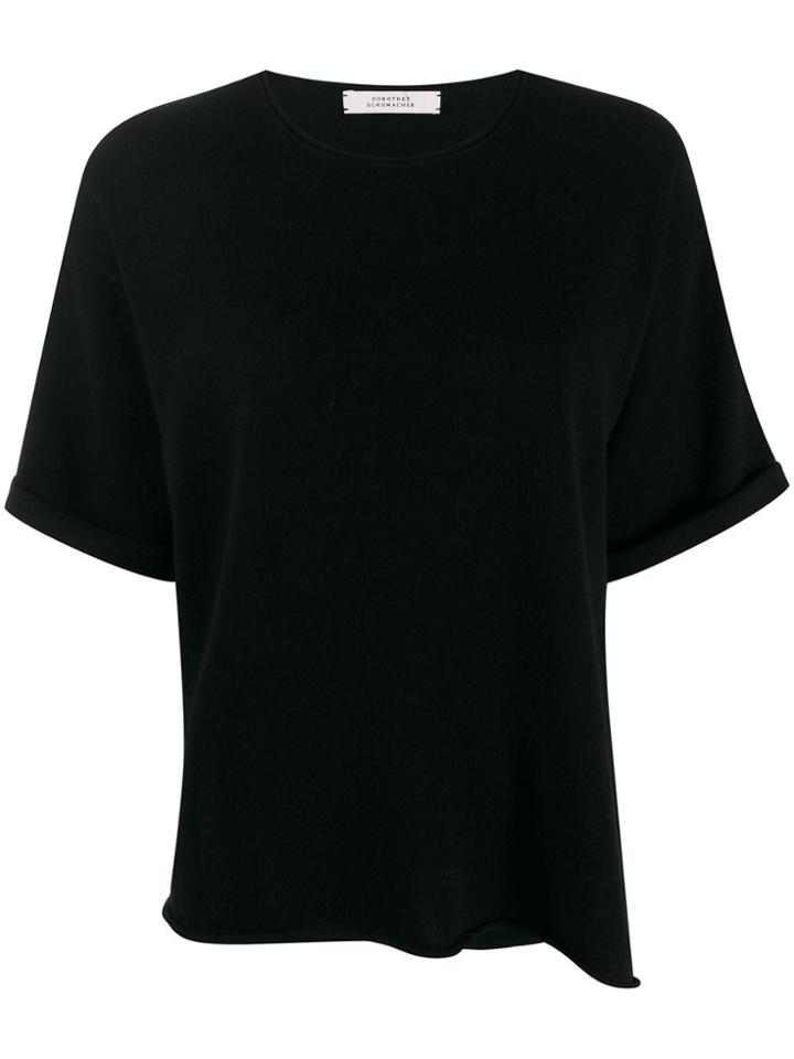 Dorothee Schumacher Short Sleeve Loose Fit Top - Black