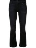 Rta Cropped Flared Jeans, Women's, Size: 25, Black, Cotton/elastodiene/spandex/elastane