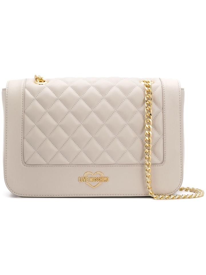 Love Moschino Quilted Shoulder Bag - Neutrals
