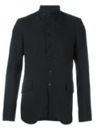 Ann Demeulemeester Band Collar Fitted Jacket