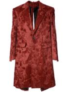 Y / Project Single Breasted Coat - Red