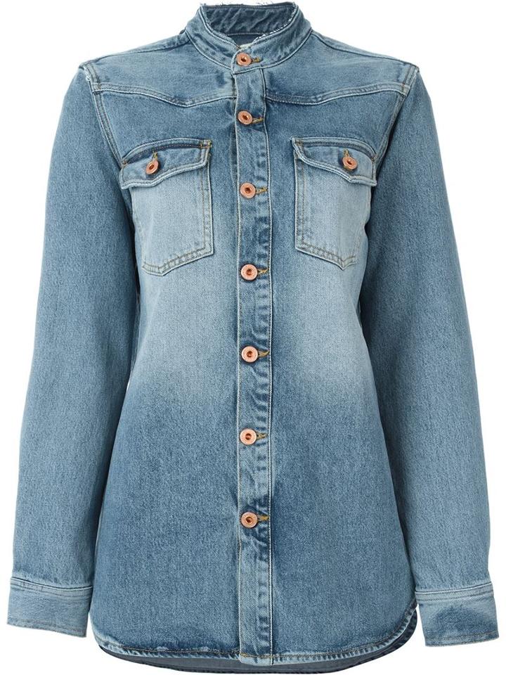 Off-white Denim Shirt Jacket