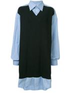 Maison Margiela Shirt Jumper Dress - Blue