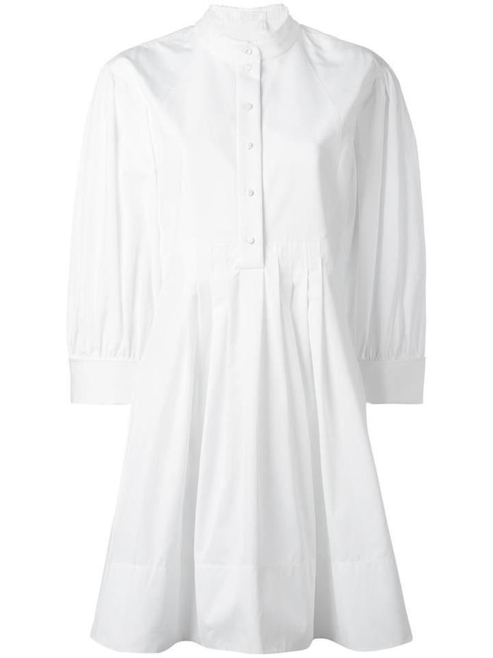 Chloé Poplin Shirt Dress, Women's, Size: 40, White, Cotton