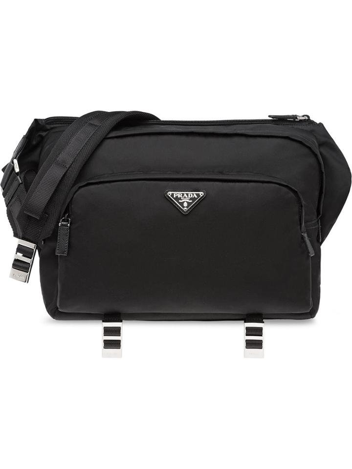 Prada Technical Messenger Bag - Black