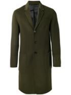 Joseph Single-breasted Coat, Men's, Size: 48, Green, Cashmere/wool/viscose