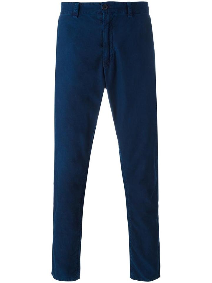 Blue Blue Japan Tapered Cropped Trousers, Men's, Size: Medium, Cotton