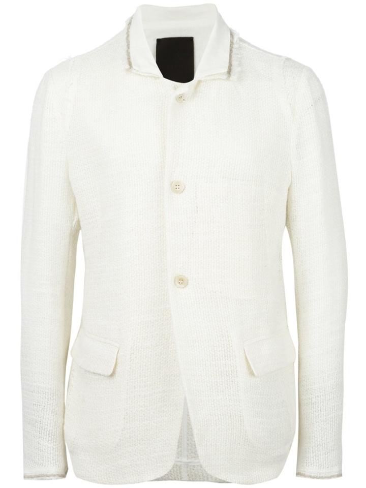 Lost & Found Ria Dunn High Neck Tailored Jacket - White