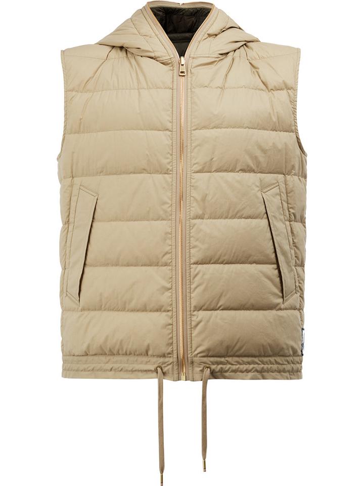 Moncler Gamme Bleu Reversible Gilet, Size: 1, Nude/neutrals, Feather Down/polyamide