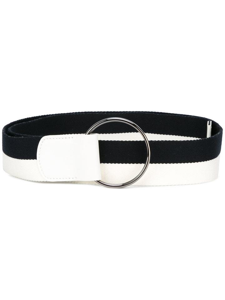 Loro Piana Contrast Belt, Women's, Size: 90, Blue, Polyamide/viscose