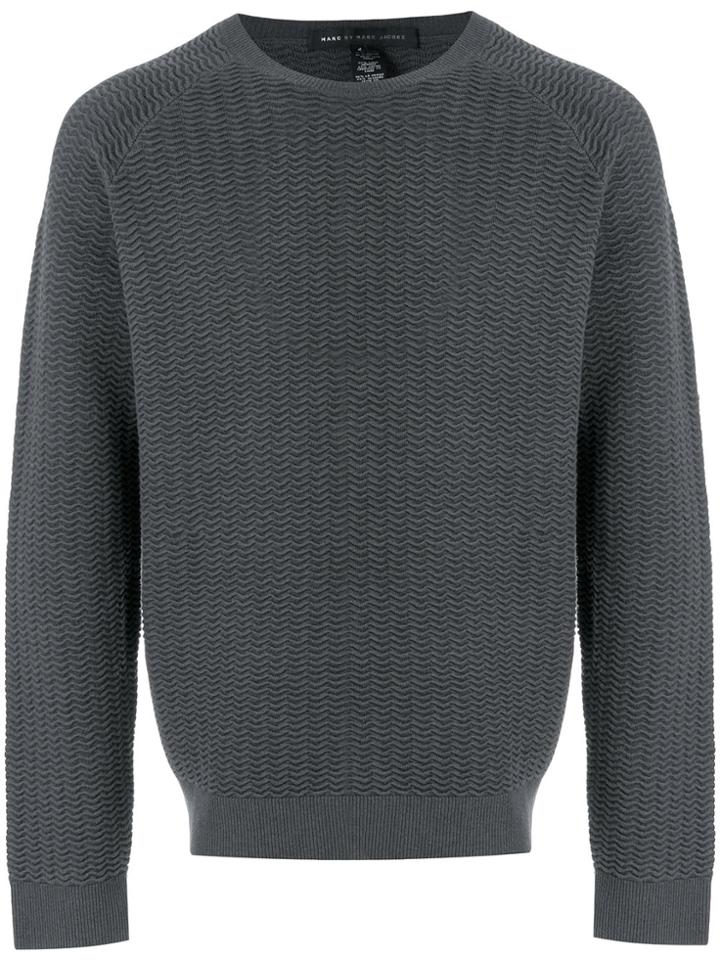 Marc Jacobs Ribbed Knit Sweater - Grey