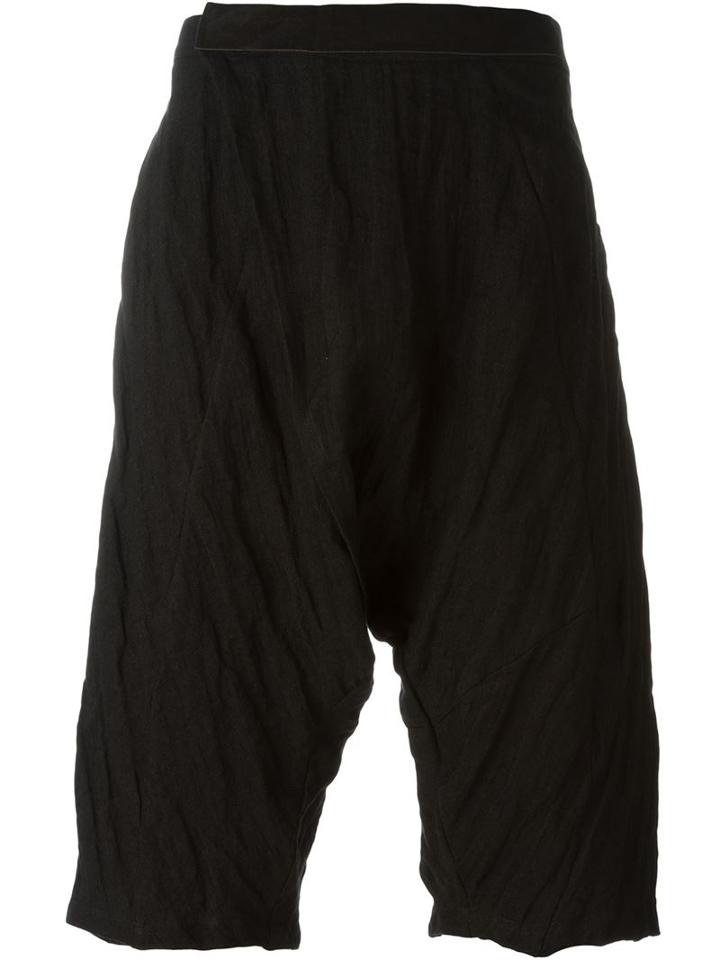 Lost & Found Ria Dunn Drop Crotch Shorts, Men's, Size: S, Black, Hemp/cotton/steel