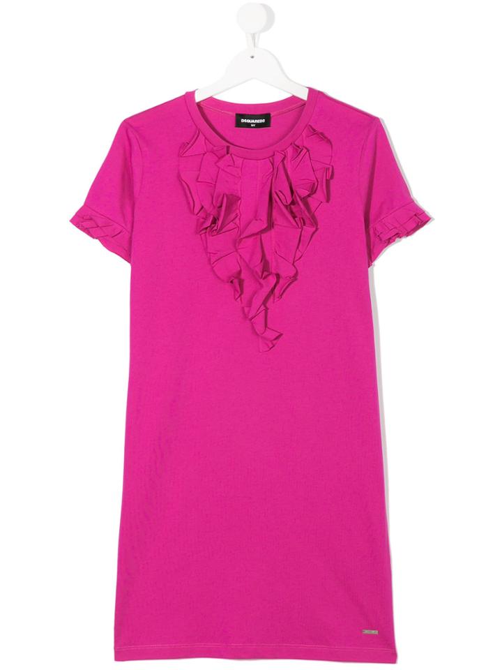 Dsquared2 Kids Ruffled Dress - Pink & Purple