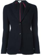 Boglioli Double Button Blazer, Women's, Size: 48, Blue, Cotton/cupro/virgin Wool
