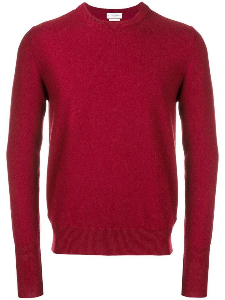 Ballantyne Crew Neck Jumper - Red