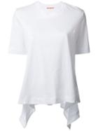 Marni Waved Hem T-shirt, Women's, Size: 40, White, Cotton