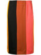 M Missoni Striped Pencil Skirt - Orange