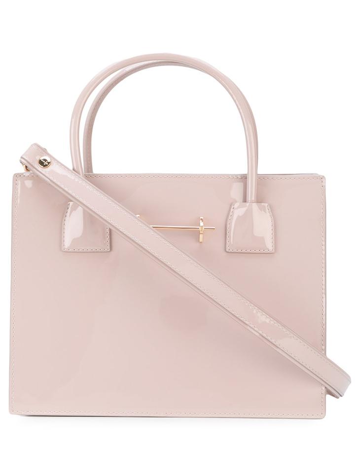 Small Top Handles Tote - Women - Patent Leather - One Size, Pink/purple, Patent Leather, M2malletier