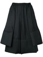 Comme Des Garçons Comme Des Garçons Pleated Cropped Trousers - Black