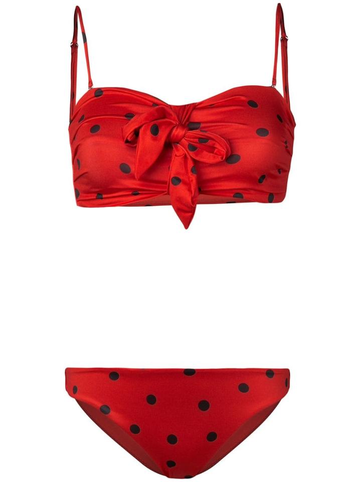 Ganni Rosedale Bikini - Red
